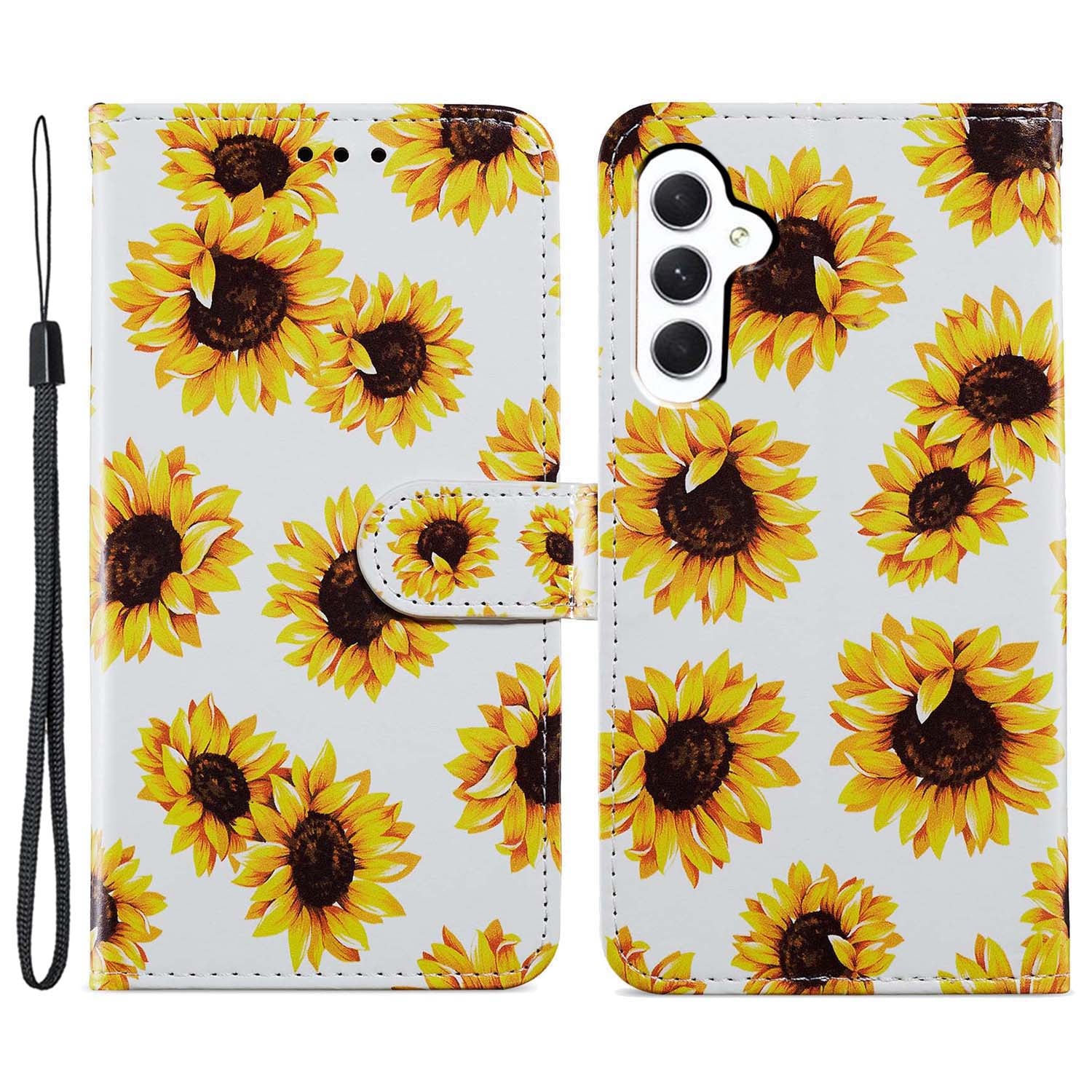 For Samsung Galaxy A25 5G PU Leather Pattern Printing Phone Case Stand Flip Wallet Cover with Strap For Samsung Galaxy A25 5G PU Leather Pattern Printing Phone Case Stand Flip Wallet Cover with Strap